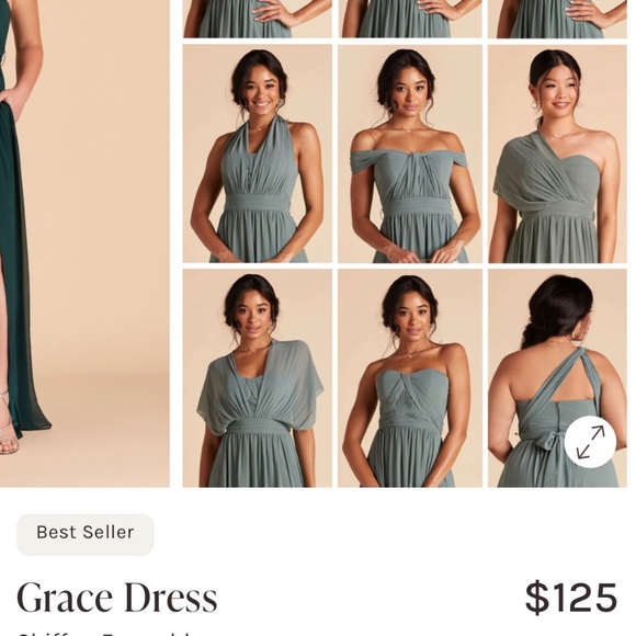 Birdey Grey 2X Bridesmaid Dress - Picture 5 of 5